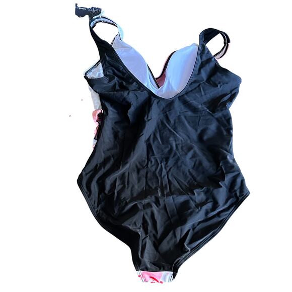 Summer Mae V-Neck Floral Tummy Control One Piece NWT - XL - Picture 2 of 8